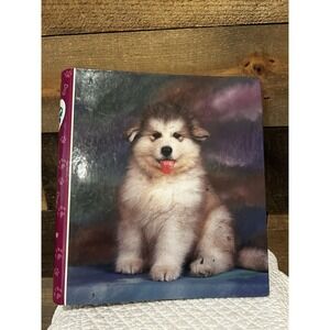 Vintage 90s Mead Purrs Grrs Binder Alaskan Malamute Y2K